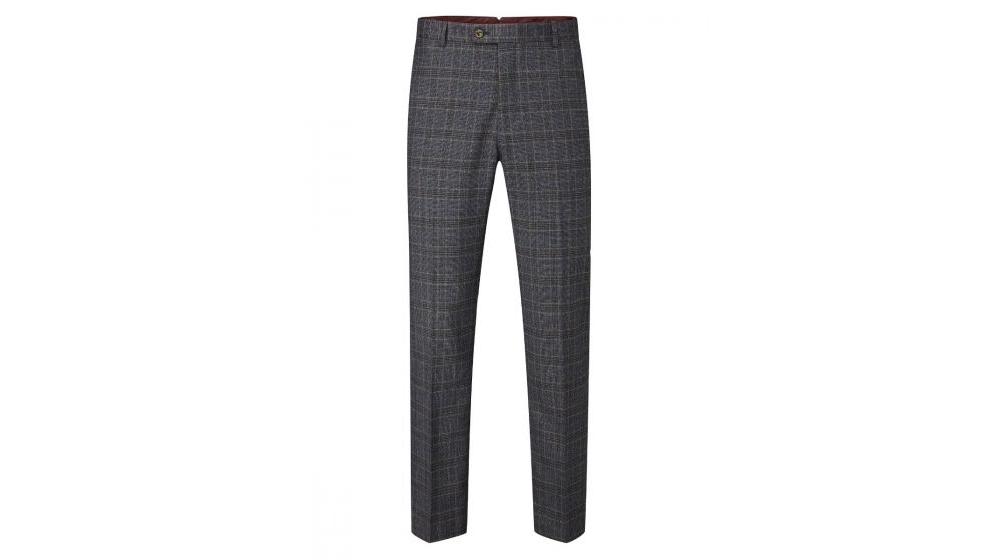 skopes stelling checked trousers charcoal