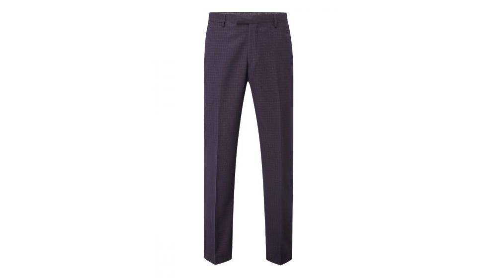 skopes mac tailored suit trousers navy/wine