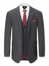 skopes stelling checked jacket charcoal