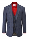 skopes woolf checked jacket navy