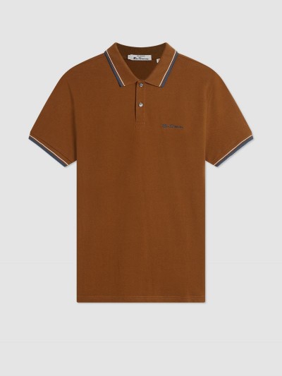 Ben Sherman 0059310 Signature Polo Shirt Brown