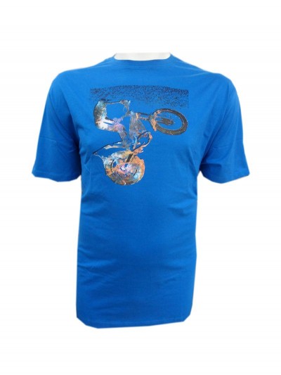Metaphor 04052 Flying Bike Print T-Shirt Ocean