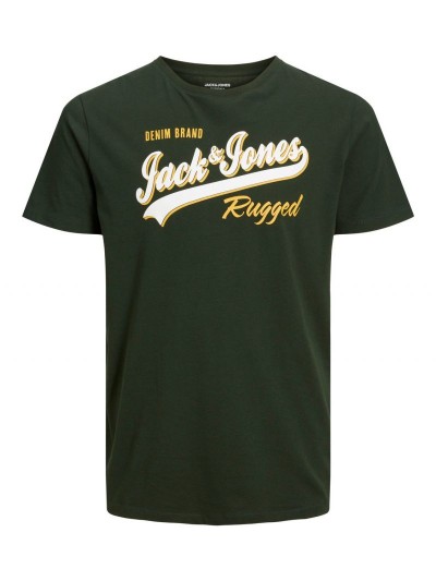 Jack & Jones Logo Print T-Shirt Green