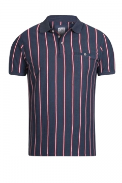 d555 martel couture striped polo shirt