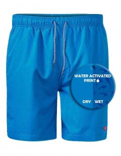 d555 water activated shark print swim shorts