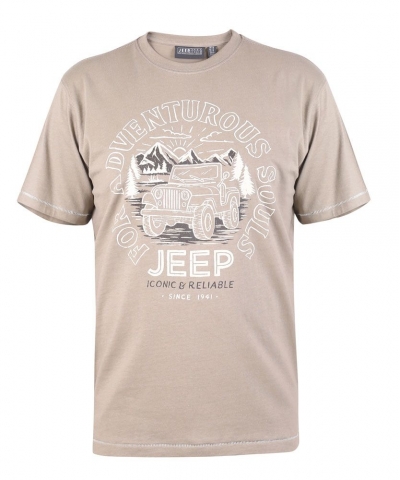 d555 601135 alderford official jeep adventure printed t-shirt sand 