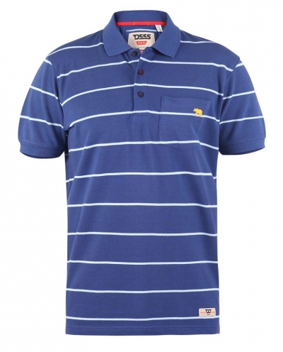 d555 stephen stripe polo shirt navy