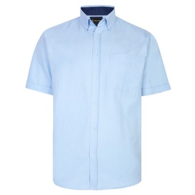 Kam KBS P020 Short Sleeve Premium Oxford Shirt Blue
