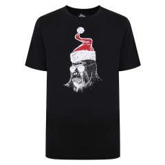 kam gorilla santa print t-shirt