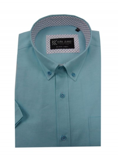 Kam KBS P020 Short Sleeve Premium Oxford Shirt Teal