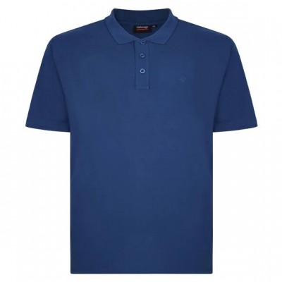 Espionage P074 Plain Polo Shirt Denim Blue