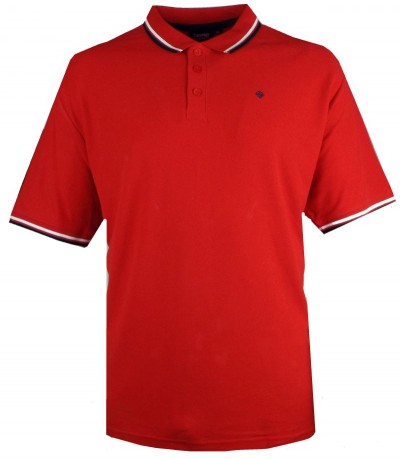 Espionage P193 Tipped Polo Shirt Red