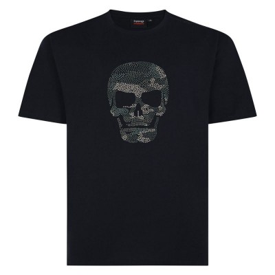 Espionage T390 Camouflage Skull Print T-Shirt