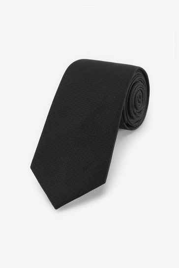 Kensington DF0528/3  Extra Long Plain Black Tie