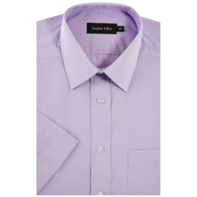 double two shx3300 short sleeve shirt lilac