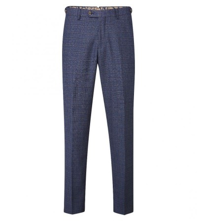 Skopes Woolf  Suit Trousers Navy Check