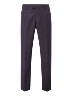 skopes mac tailored suit trousers navy/wine