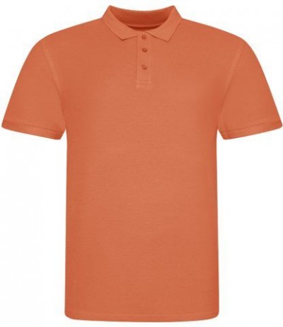 Espionage PO74 Plain Polo Shirt Burnt Orange