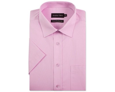 Double Two SHS4500N Short Sleeve Shirt Pink