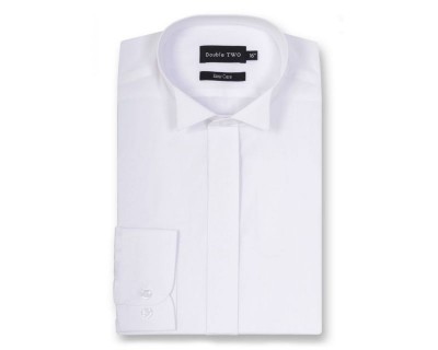 Double Two SLWX5000 Wing Collar Dress Shirt White