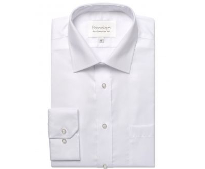 double two paradigm premium  long sleeve shirt white